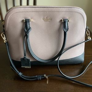 Kate Spade taupe & black bag